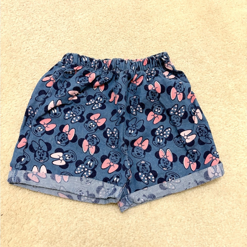 Disney Minnie Mouse Blue and Pink Shorts